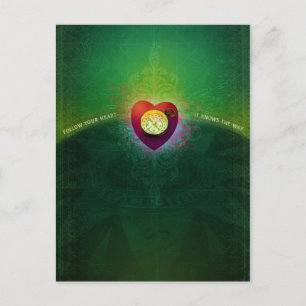 Folgen Sie Ihrem Herzen (Postkarte) Postkarte