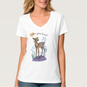 folgen Sie Ihrem Hirsch T-Shirt