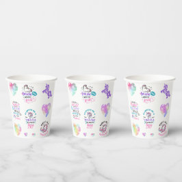 Folgen Sie Ihrem inneren Sparkle Unicorn Pappbecher