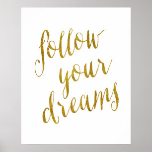 Folgen Sie Ihrem Traumangebot Imitate Gold Foil Me Poster