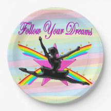 FOLGEN SIE IHREN DREAMS-TANCER-PAPIER-TELLERN