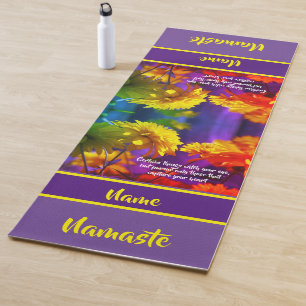Folgen Sie Ihren Herz-Blume Inspiration Yogamatte