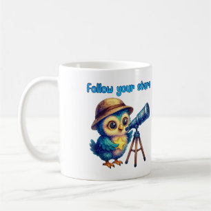Folgen Sie Ihren Sternen - Inspirationsreiche Kuns Kaffeetasse