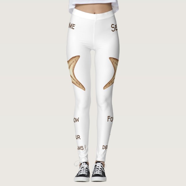 Folgen Sie Ihren Träumen Aquarell Seatime Starfish Leggings (Vorderseite)
