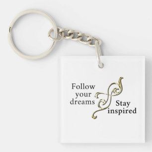 Folgen Sie Ihren Träumen - Inspirationsarmband für Schlüsselanhänger