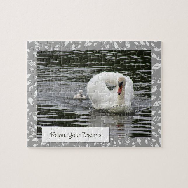 Folgen Sie Ihren Träumen Swan (Horizontal)