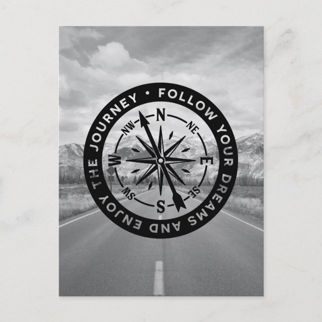 Folgen Sie Ihren Träumen und genießen Sie die Reis Postkarte (Vorderseite)