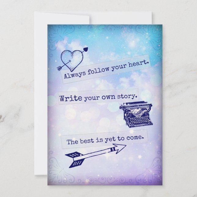 Folgen Sie Ihrer Heart Junk Journal Smash Book Pag (Vorderseite)