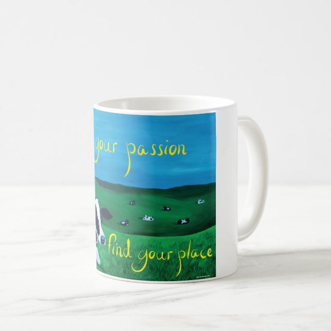 Folgen Sie Ihrer Leidenschafts-Tasse Kaffeetasse (VorderseiteRechts)