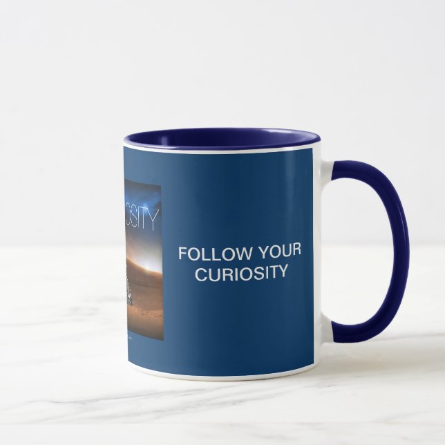 Folgen Sie Ihrer Neugier-Tasse Tasse (Rechts)