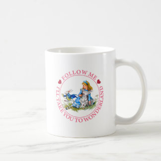 FOLGEN SIE MIR, ICH BITTE SIE NACH WONDERLAND KAFFEETASSE