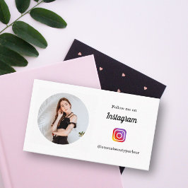 Folgen Sie mir Instagram Business/Personal Minimal Telefonnummerkarte