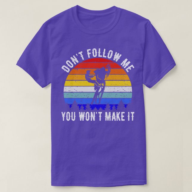 Folgen Sie mir nicht, dass Sie es zum Schneemobil  T-Shirt (Design vorne)