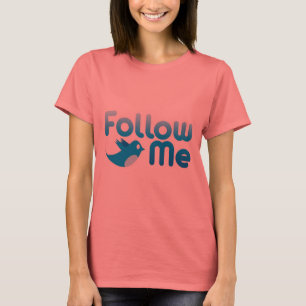 Folgen Sie mir Twitter Funny Parody T-Shirt