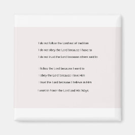 Folgen Sie Obey Trust Magnet