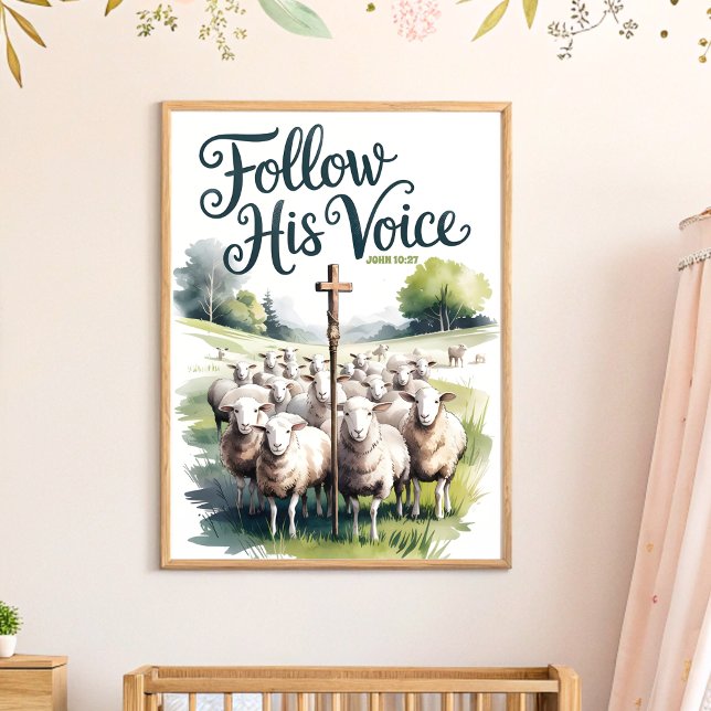 Folgen Sie seinem Christlichen Kinderzimmer & Kids Poster (Von Creator hochgeladen)