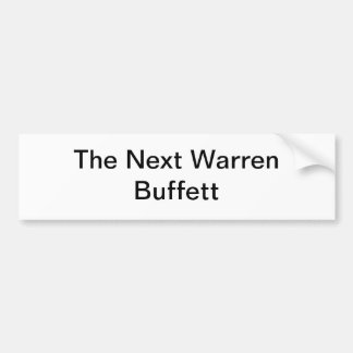 Folgende Waren Buffett Autoaufkleber