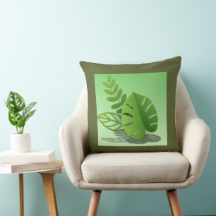 Folhas Verdes Kissen