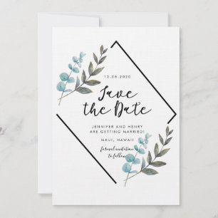 Foliage du jardin Enregistrer la carte de date