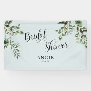  Foliage Elegantes Aquamarines Brautparty  Banner