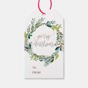 Foliage Frohe Weihnachtsbezeichnung Geschenkanhänger