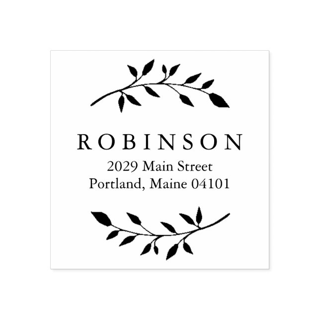 Foliage Gummistempel (Prägung)