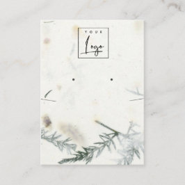 Foliage Handgefertigte Papiertextur mit Fußleiste Visitenkarte