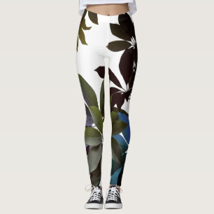 Foliage, Leggings Feuille tropicaux