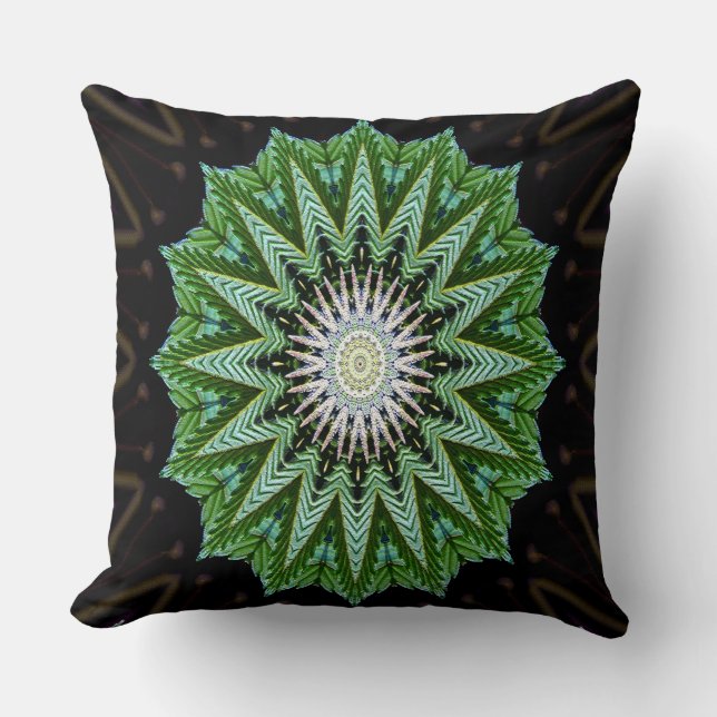 Foliage Mandala.... Kissen (Vorderseite)
