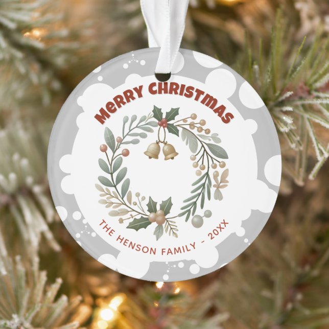 Foliage Wreath Merry Christmas Family Holiday (Arbre)