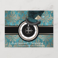 Folie à Chapeaux Carte de sauvegarde de date