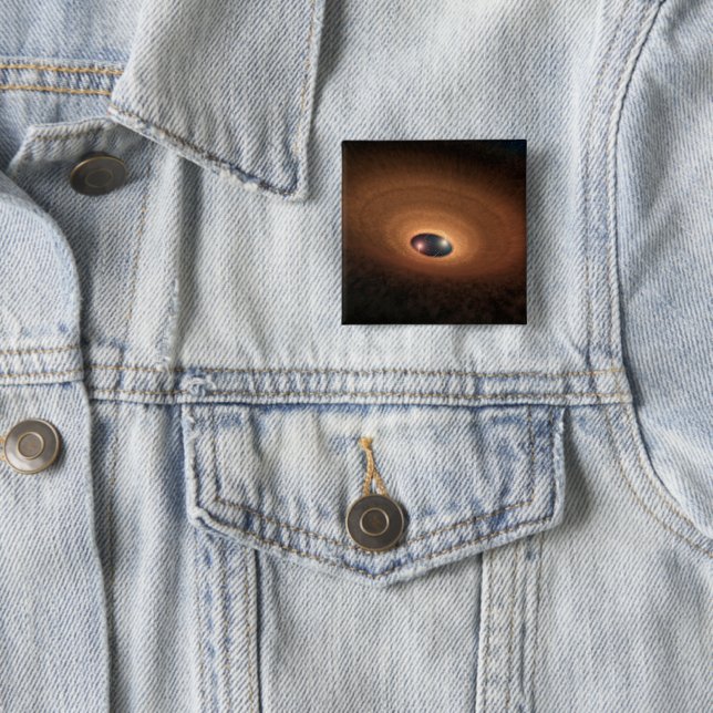 Folie aus stumpfem Material, die von der Sternbild Button (Beispiel)