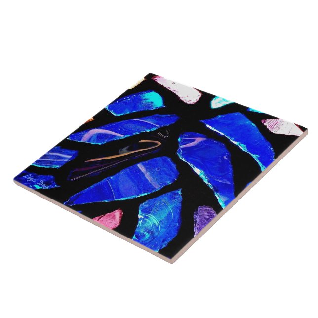 Folie "Blauglas"/Trivet Fliese (Seite)