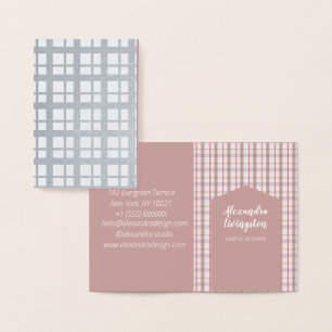 Folie Karte minimal Grafik Designer Visitenkarte