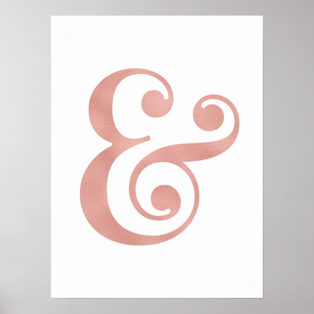 Folien aus Gold und Rose, Ampere und Kunstdrucke Poster (Vorne)