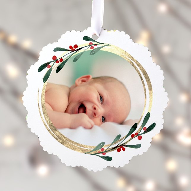 Folien aus Imitat Frohe Weihnachten Ornament Karte (Von Creator hochgeladen)