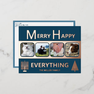  FOLIEN FEIERTAGSPOSTKARTE