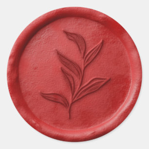 Folien-Leaf-Wachs-Siegel-Aufkleber Runder Aufkleber
