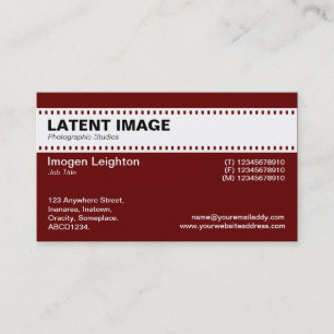 Folienüberschrift - weiß mit Ruby Visitenkarte