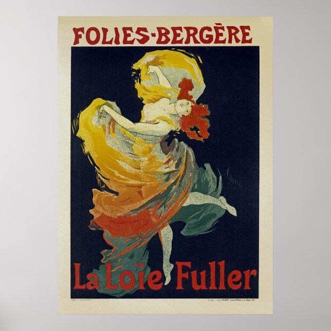 Folies Berger ~ La Loie Fuller Poster (Vorne)
