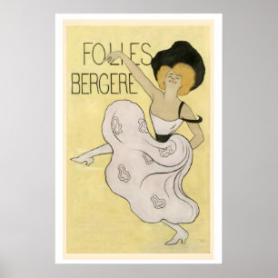 Folies Bergere in Paris Einzigartige Show jede Nac Poster