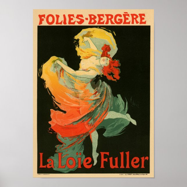 Folies Bergere La Loie Fuller Poster (Vorne)
