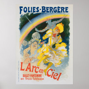 Folies Bergère - L'arc en ciel - Jules Chéret 1893 Poster