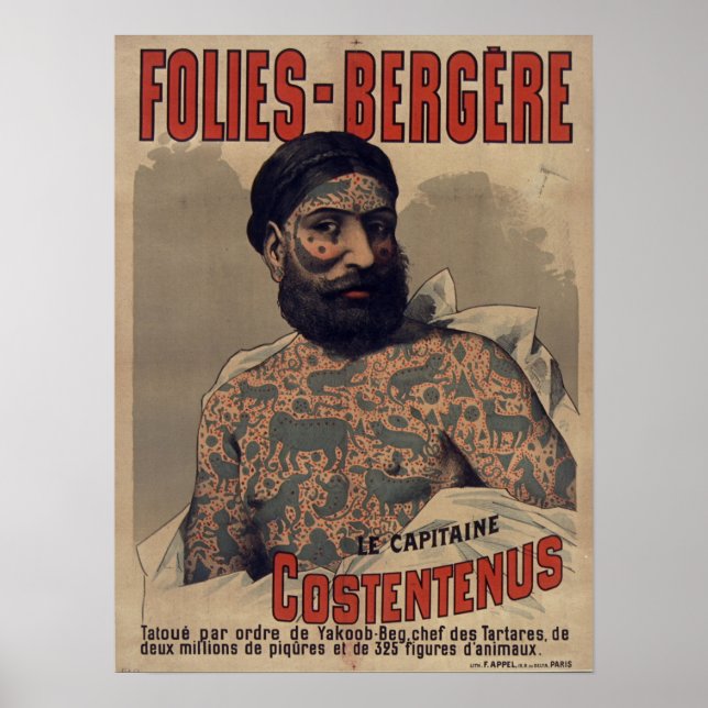 Folies-Bergère Le Capitaine Costentenus Poster (Vorne)