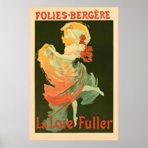 Folies-Bergere Vintage Plakat