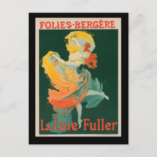 Folies-Bergere Vintages französisches Poster Postkarte
