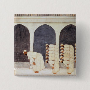 Folio.38a ein Mogulprinz in einer Moschee, die Button