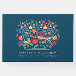 Folk Art 70. Wedding Anniversary Guest Books Gästebuch