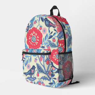 Folk Art Backpack Bedruckter Rucksack