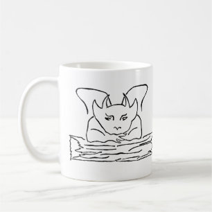 Folk Art Black Gargoyle Kaffeetasse